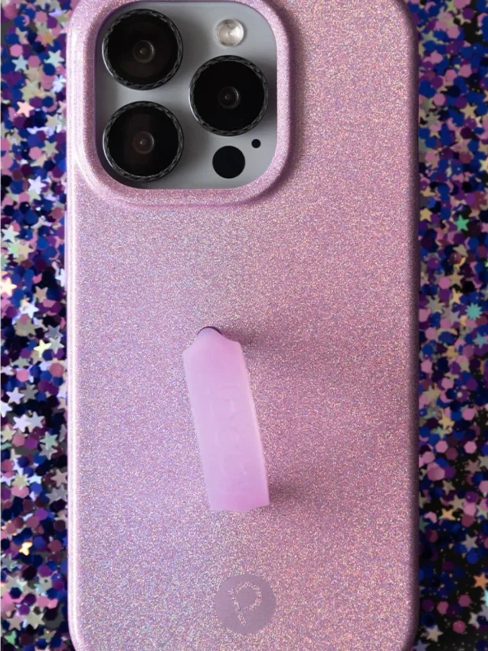 Loopy Case lavender sparkle 14 pro max righty